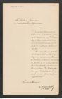 k.k. naturhistorisches Hofmuseum, Intendanzakten 1885-1896 (Hauer), Aktenzahl Z.10.a/1888, Seite 1